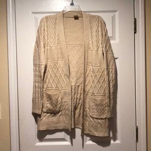 Cream knit cardigan